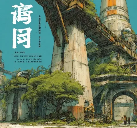 信息处理流程场景：多个来源文件与核查笔记在工作台上排列